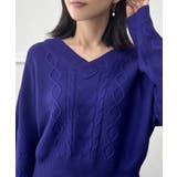 Vとタートルネックから選べるケーブルニットトップス [24545 長袖 | JULIA BOUTIQUE | 詳細画像26 