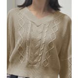 Vとタートルネックから選べるケーブルニットトップス [24545 長袖 | JULIA BOUTIQUE | 詳細画像30 