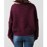 Vとタートルネックから選べるケーブルニットトップス [24545 長袖 | JULIA BOUTIQUE | 詳細画像40 