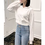 パール付きショート丈パーカー | JULIA BOUTIQUE | 詳細画像15