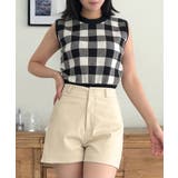 ブロックチェックノースリーブニットトップス | JULIA BOUTIQUE | 詳細画像6
