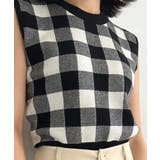 ブロックチェックノースリーブニットトップス | JULIA BOUTIQUE | 詳細画像7