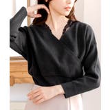 女性らしさの詰まった1枚。レースドッキングニットトップス | JULIA BOUTIQUE | 詳細画像1