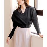 女性らしさの詰まった1枚。レースドッキングニットトップス | JULIA BOUTIQUE | 詳細画像5