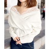 女性らしさの詰まった1枚。レースドッキングニットトップス | JULIA BOUTIQUE | 詳細画像10