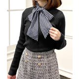 着回しが効くアイテム。スカーフ付きリブニットトップス | JULIA BOUTIQUE | 詳細画像7 