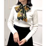 着回しが効くアイテム。スカーフ付きリブニットトップス | JULIA BOUTIQUE | 詳細画像10 