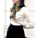 着回しが効くアイテム。スカーフ付きリブニットトップス | JULIA BOUTIQUE | 詳細画像13 