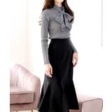 着回しが効くアイテム。スカーフ付きリブニットトップス | JULIA BOUTIQUE | 詳細画像16 