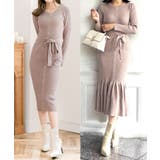 【モカ】 | 形が選べるボタン付きニットワンピース/24556 | JULIA BOUTIQUE