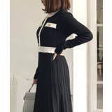 配色使いがオシャレ。配色フレアニットワンピース | JULIA BOUTIQUE | 詳細画像8