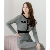 配色使いがオシャレ。配色フレアニットワンピース | JULIA BOUTIQUE | 詳細画像11