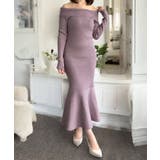 ミディアム丈・ロング丈から選べるオフショルマーメイドニットワンピース | JULIA BOUTIQUE | 詳細画像23