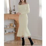 ミディアム丈・ロング丈から選べるオフショルマーメイドニットワンピース | JULIA BOUTIQUE | 詳細画像32