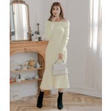 ミディアム丈・ロング丈から選べるオフショルマーメイドニットワンピース | JULIA BOUTIQUE | 詳細画像34