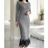 シンプルなのに女性らしい。丈が選べる裾レースニットワンピース | JULIA BOUTIQUE | 詳細画像35