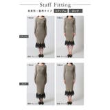 シンプルなのに女性らしい。丈が選べる裾レースニットワンピース | JULIA BOUTIQUE | 詳細画像4