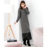 裾レースニットワンピース/24569 | JULIA BOUTIQUE | 詳細画像24