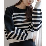 ゆったり着れるのにきちんと見え◎無地orボーダーニットセットアップ | JULIA BOUTIQUE | 詳細画像17