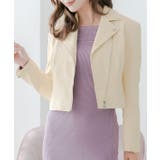 【アイボリー】 | コンパクトライダースジャケット | JULIA BOUTIQUE