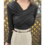 ギャザーカシュクールカットソー  | JULIA BOUTIQUE | 詳細画像4 