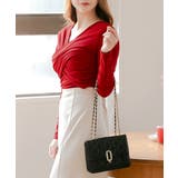 ギャザーカシュクールカットソー  | JULIA BOUTIQUE | 詳細画像17 