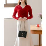 ギャザーカシュクールカットソー  | JULIA BOUTIQUE | 詳細画像18 