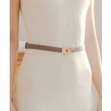 【ベージュ】 | ゴールドバックルベルト | JULIA BOUTIQUE