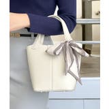 【オフホワイト】 | スカーフ付き2wayハンドバッグ | JULIA BOUTIQUE
