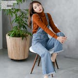 ハイウエストフレアデニムサロペットオールインワン | JULIA BOUTIQUE | 詳細画像15