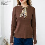 スカーフ付きハイネックニットトップス [510497] | JULIA BOUTIQUE | 詳細画像4 
