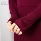 カシュクールミディアム丈リブニットワンピース [510525] | JULIA BOUTIQUE | 詳細画像5 