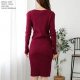 カシュクールミディアム丈リブニットワンピース [510525] | JULIA BOUTIQUE | 詳細画像17 