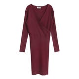 カシュクールミディアム丈リブニットワンピース [510525] | JULIA BOUTIQUE | 詳細画像20 
