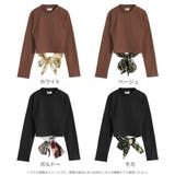 バックリボンスカーフリブニットトップス・カットソー [510550] | JULIA BOUTIQUE | 詳細画像2 