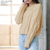 モールヤーンケーブル編みニットトップス [510551] | JULIA BOUTIQUE | 詳細画像26 