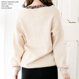 花柄レースネックデザインニットトップス | JULIA BOUTIQUE | 詳細画像6