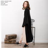 【ブラック】 | ドルマンスリーブリブニットロングカーディガン | JULIA BOUTIQUE
