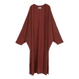 【テラコッタ】 | ドルマンスリーブリブニットロングカーディガン | JULIA BOUTIQUE