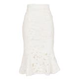 【ホワイト】 | 花柄刺繍レースマーメイドスカート  | JULIA BOUTIQUE