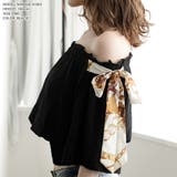 肩スカーフリボンオフショルダートップス | JULIA BOUTIQUE | 詳細画像5