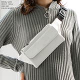 【ホワイト】 | フェイクレザーウエストポーチ・ボディバッグ/550093 | JULIA BOUTIQUE