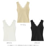 レース付きリブニットタンクトップ | JULIA BOUTIQUE | 詳細画像2