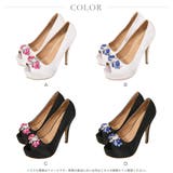 RICHな存在感で冬コーデの主役に!!カラービジュー付き美脚オープントゥパンプス… | JULIA BOUTIQUE | 詳細画像2