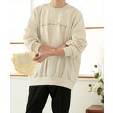 【ベージュ】 | 【LASOA】レタリングオーバーシルエットトップス/L00012 | JULIA BOUTIQUE