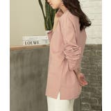 【ピンク】 | 【LASOA】ポンチ素材長袖ベーシックトップス/L00022 | JULIA BOUTIQUE