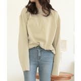 【ベージュ】 | 【LASOA】ポンチ素材長袖ベーシックトップス/L00022 | JULIA BOUTIQUE