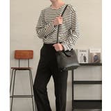 【LASOA】ソフトタッチ長袖ボーダートップス/L00023 | JULIA BOUTIQUE | 詳細画像14