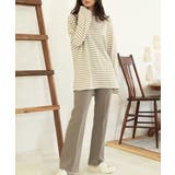 【LASOA】ソフトタッチ長袖ボーダートップス/L00023 | JULIA BOUTIQUE | 詳細画像22