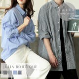 【LASOA】ストライプオーバーシャツ/L00027 | JULIA BOUTIQUE | 詳細画像1